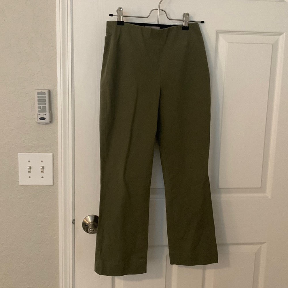 Everlane work pant, size 2, high rise, slight kick flare, ankle length